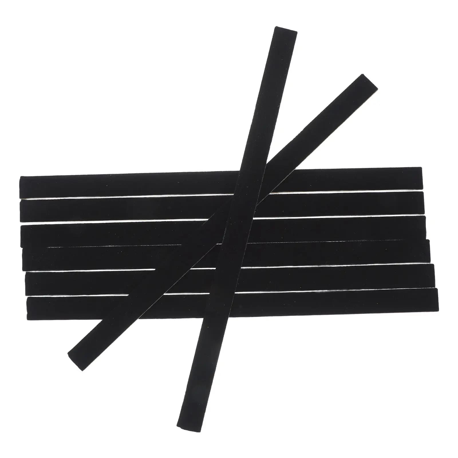 8Pcs Jewelry Box Dividers Cuttable Black Protective Tray Insert Strips Organizer Partition for Rings Earrings Necklace Storage