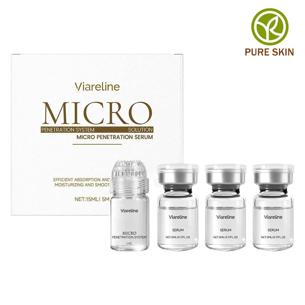 Set Essence Anti-Age to Collagen Viareline, Hydrating, Satin, Purifying, Skin Care Essence Delicate