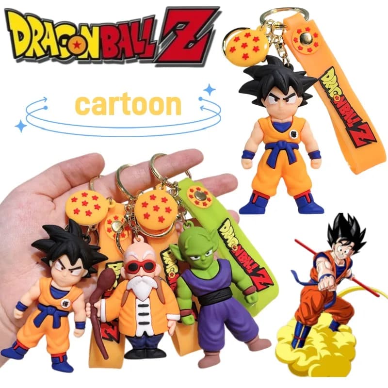 Portachiavi Dragon Ball Goku Master Roshi, Elegante e Personalizzato, Cartone Animato Carino, Ciondolo Portatile per Zaino Studenti, Regalo