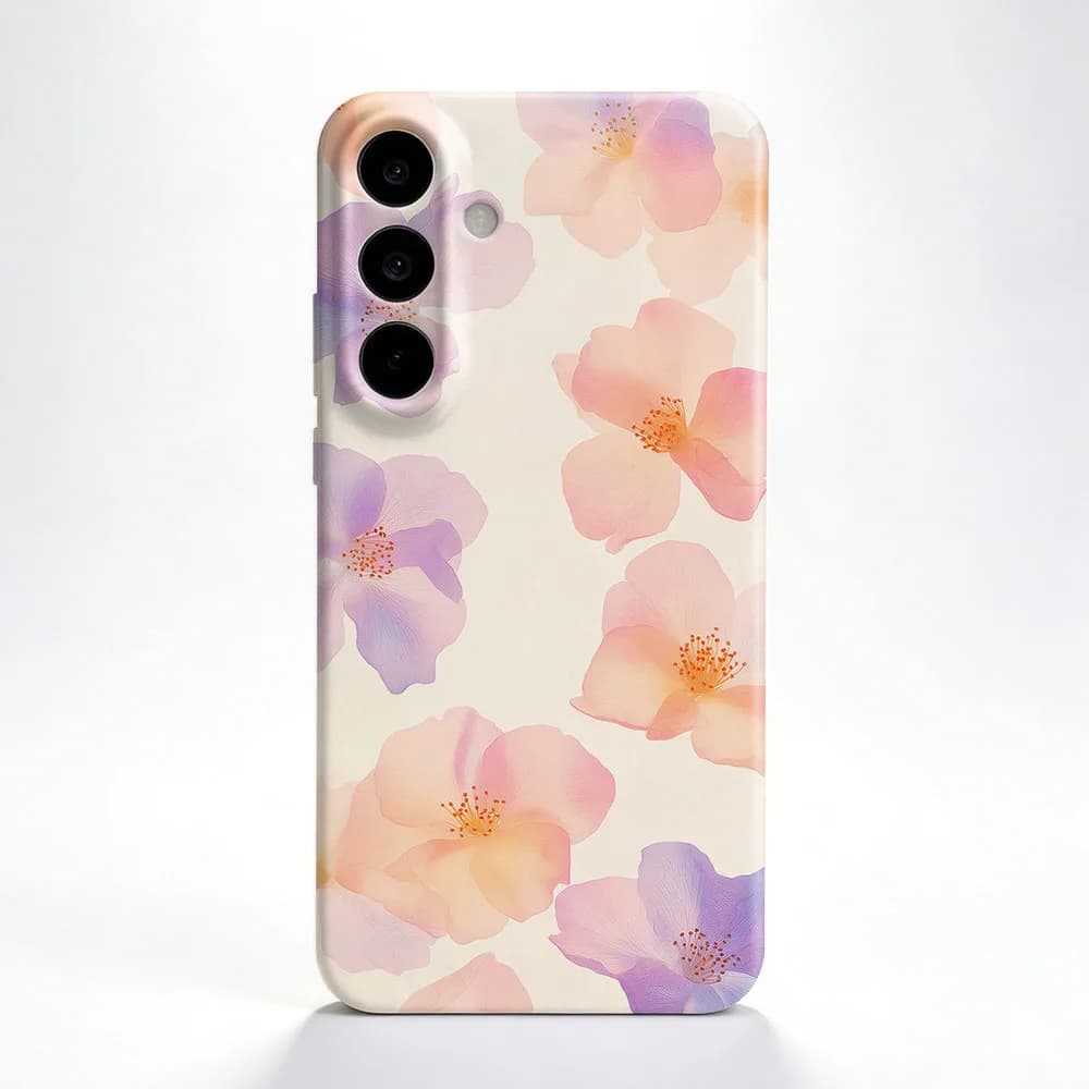 Cover per Telefono Samsung S26 S25 S24 S23 S22 Plus S21 Ultra Edge S23 S24 S25 FE, Design Floreale Primaverile, Cover Posteriore Rigida Antiurto in PC