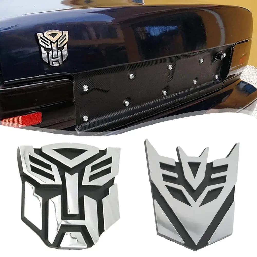 Car 3D Car Stickers Transformer Badge Decepticon Emblem Tail Decal Cool Autobots Logo Car Styling Motorcycle Car Accessories