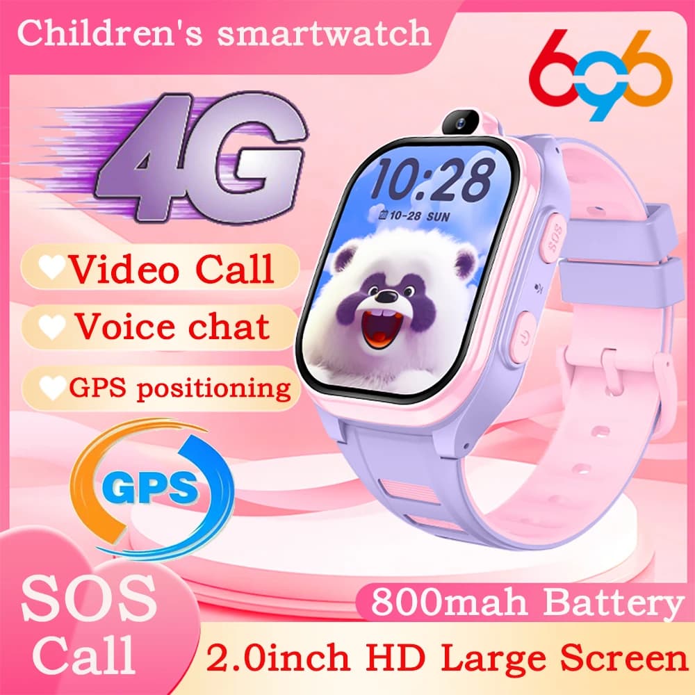 New 4G smart watch for kids GPS Video call APP Download Smartwatch for kids Voice watch for phone Voice chat Camera Alarm clock