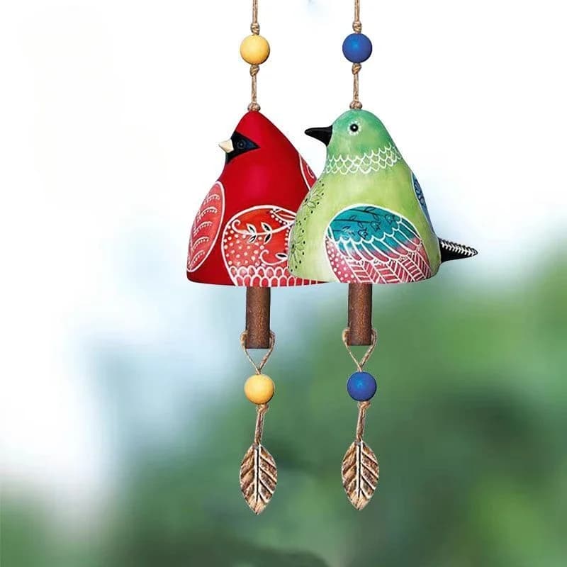 Ceramic wind chimes auspicious hanging decoration Chinese wind chimes creative home birthday gift