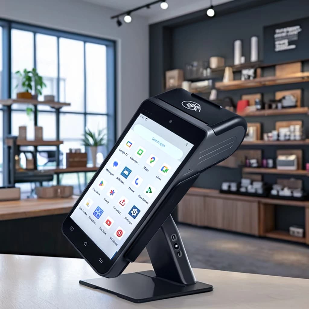 Portable POS Machine Android 14.0 OS NFC Bluetooth USB Connectivity Commercial Bank Pos Device Card Swipe Printer Pos Terminal
