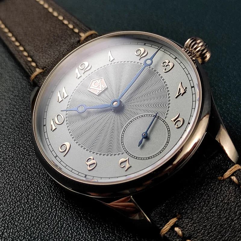 Orologio Meccanico Manuale con Lancette Blu Tridimensionali, Movimento Seagull ST3621, Impermeabile, da Uomo, per Business