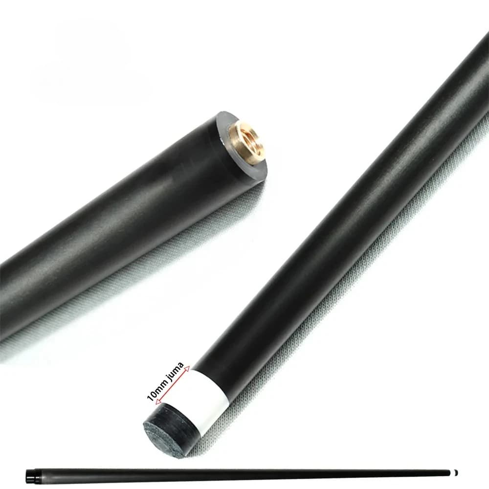 Punta in Fibra di Carbonio 100%, Ferrule Juma da 10mm, Parte Anteriore Personalizzabile OEM a Bassa Deflessione per Stecca da Biliardo