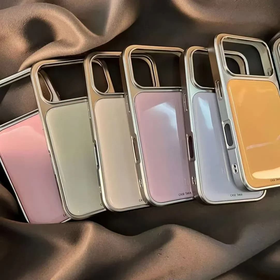 Phone Case Anti-shocket with Colorful Electroplating Korean INS Style for Samsung S 23 24 25 FE ULTRA EDGE PLUS Y2K