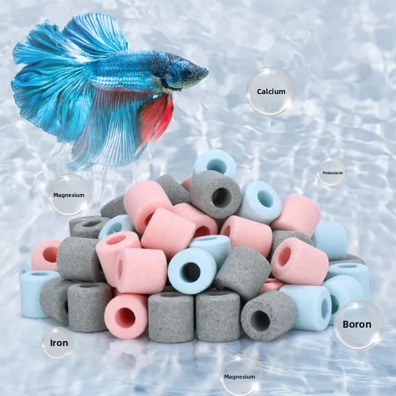 YEE Set di supporti per filtri per acquari - Anelli bioceramici, casetta di batteri e sfere al quarzo nano per acqua cristallina per acquario