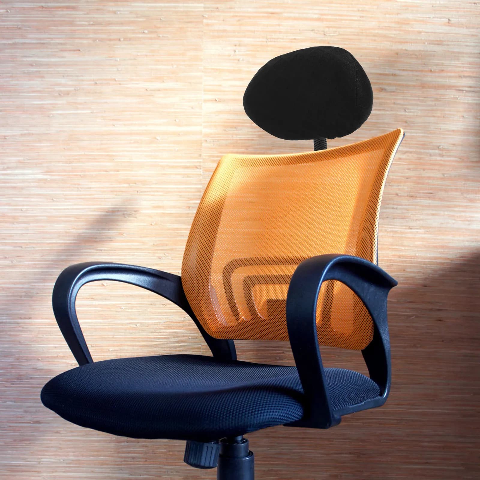 Headrest Cover For Office Polyester Elastic Computer Headrest Sleeve Durable Chair Head Cushion Cover Practical Work Chair Head