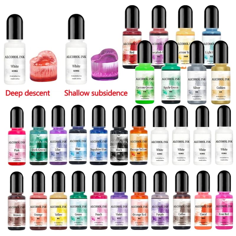 10ml Colorant Dye For DIY Epoxy Resin Mold Diffusion Pigment Liquid Alcohol Ink For AB Glue Dyeing Handmade Craft Resin Pigment