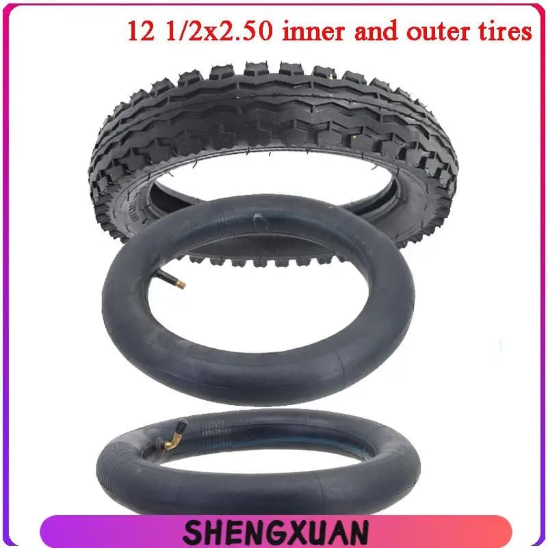12 1/2x2.50 electric bicyclewheel tire 12x2.50 64-203 tyre fits for 12'' children's bicycle E-bike wheel Baby carriage