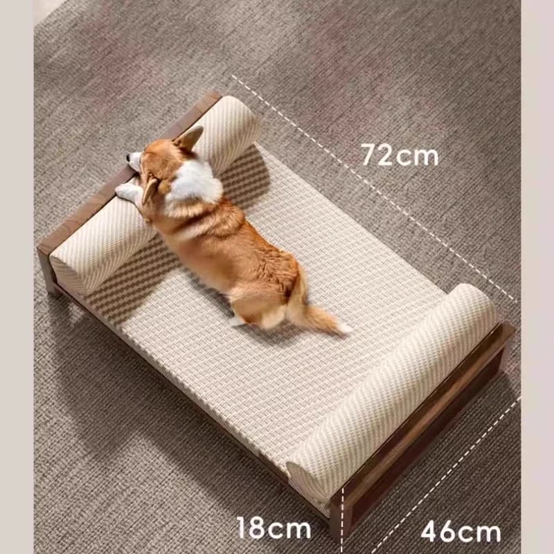 Cuccia per cani in legno massello rialzata dal terreno, tappetino estivo per cuccioli, cuccia per cani di piccola taglia, lettiera per gatti