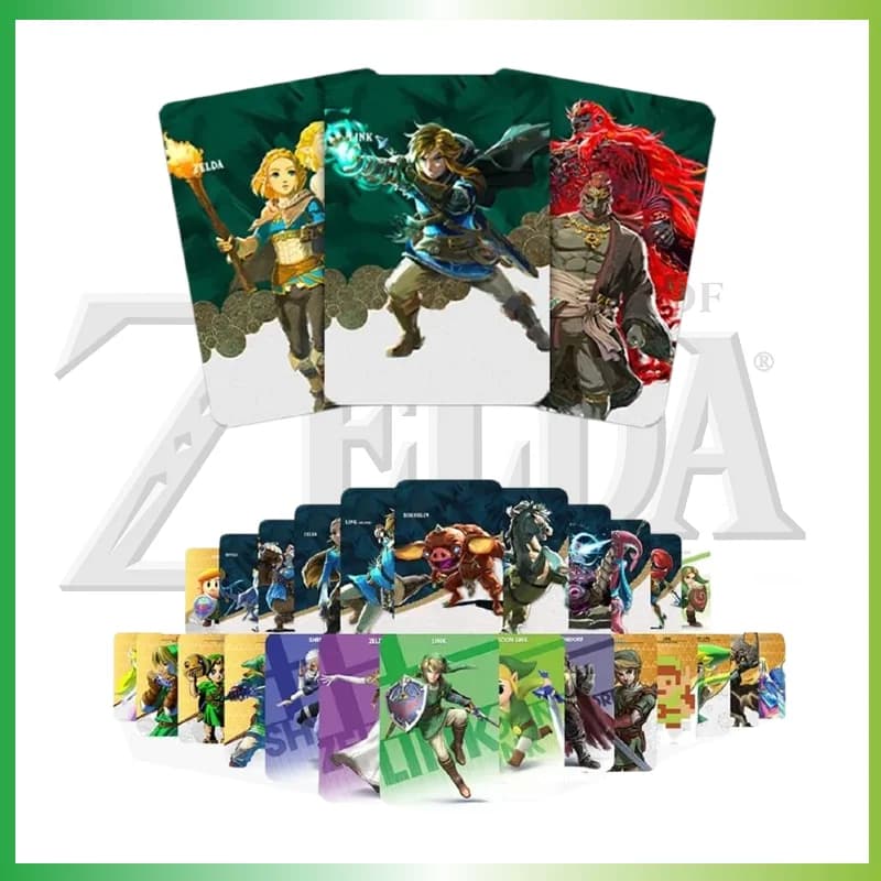 Carte da Gioco NFC Heroic Fantasy 2026 - Carte Interattive Olografiche Rare (Opzioni Mini/Grandi) per Set di Giochi NS Switch 3DS