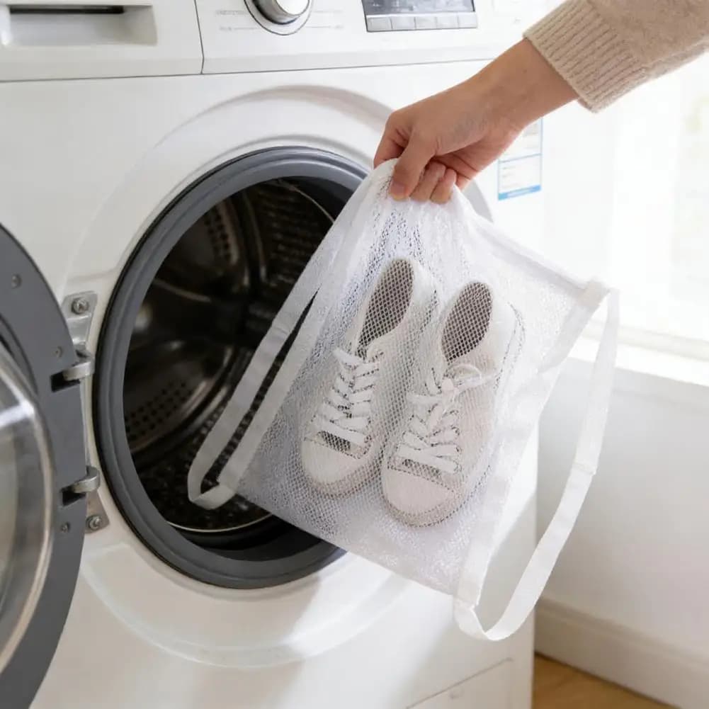 Washing bag Reusable shoes, Net bag with washing machine, for Sneakers and Slippers, Usable in Tumble dryer