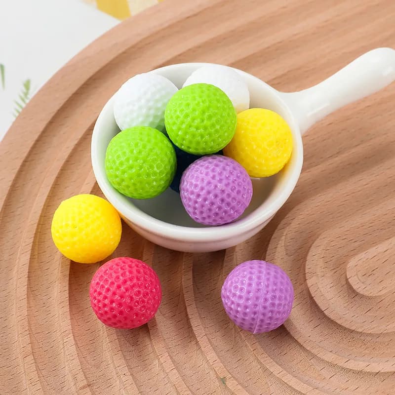 Mini Giocattoli a Tema Sportivo, Ciondolo a Forma di Pallina da Golf, Decorazione per Feste di Compleanno, 20mm, 10 Pezzi/Lotto