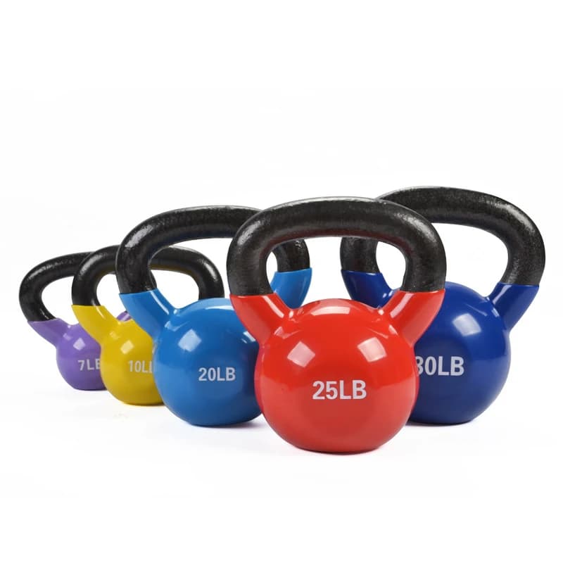 2026 Home Use Vinyl Dipping Handle Kettlebell Gym Fitness Lifting Equipment Dipped Kettlebellpromote Sales