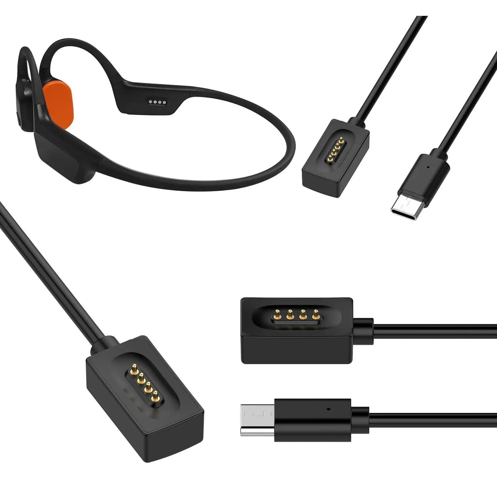 For Xiaomi Bone Conduction Headphone Charging Cable Portable Charging Cable for 39 Inch Wireless Headphones for Running Sports