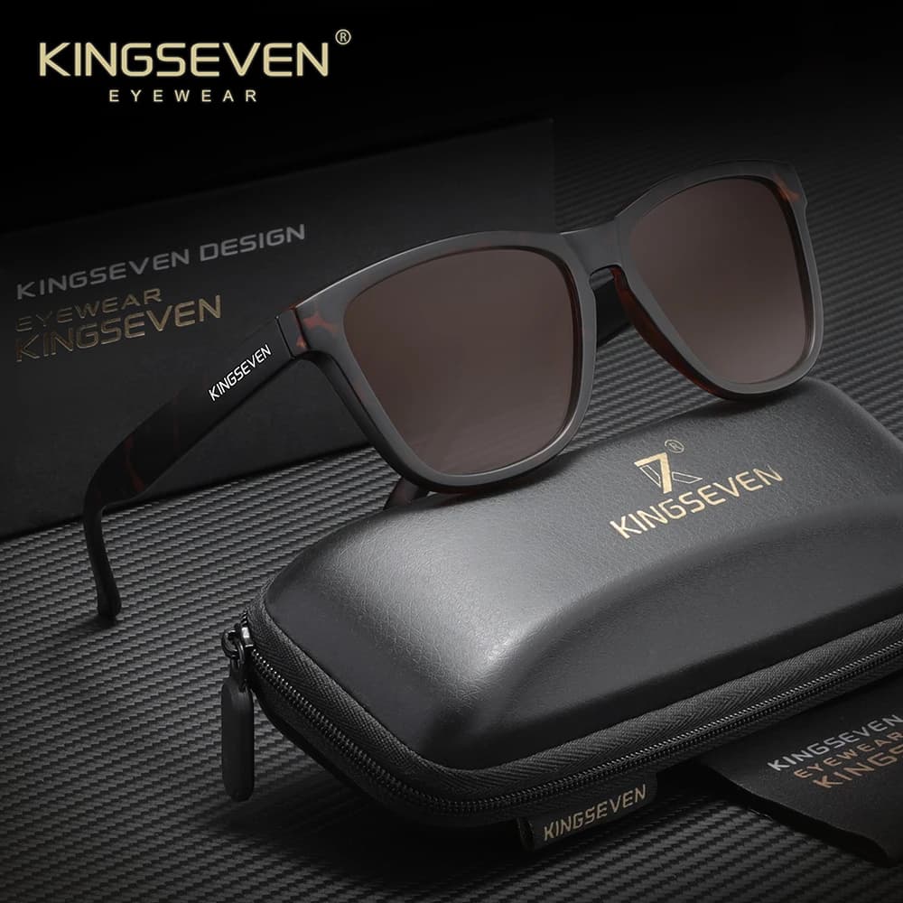 KINGSEVEN Men Women Sunglasses UV400 Polarized TR90 Frame Light Weight Outdoor Driving Fishing Eyewear Unisex