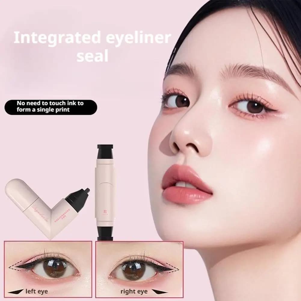 Rotate the Liquid Eyeliner Stick Eyeliner Waterproof Stick Fast Drying - Black Brown Contour Accurate Daily Long Lifetime Eyeliner