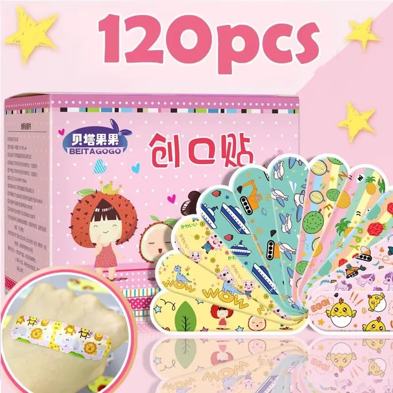 60/360PCS Cute Cartoon Medicale Patch Impermeabile Ferita Bende Adesive Antipolvere Traspirante Primo Cerotto Adesivo per I Bambini