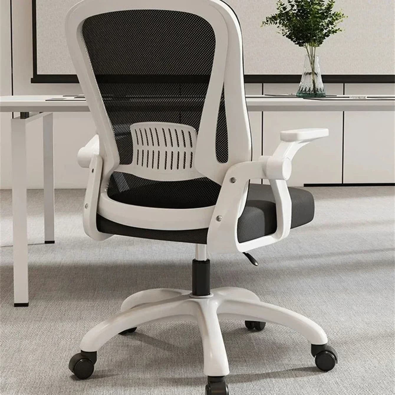 Z Sedia da gioco da ufficio traspirante Sedia da scrivania ergonomica in spugna elastica per computer Tessuto a rete traspirante 3D Mobili per la casa e l'ufficio