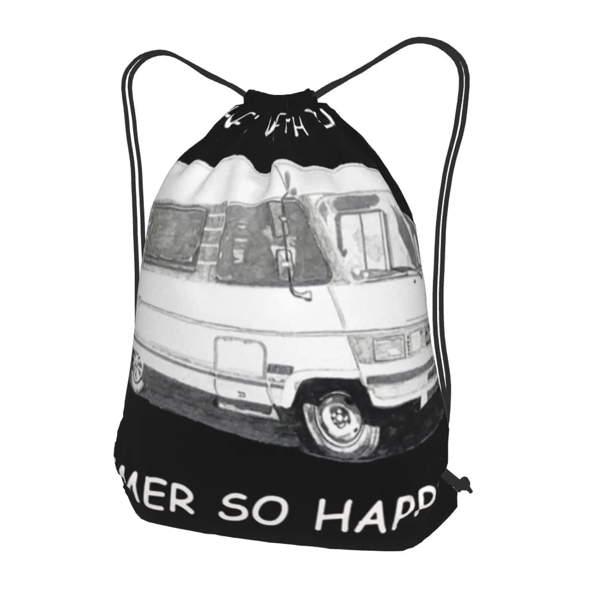 Zaini alla moda con coulisse e tasca, borse sportive e per libri, ideali per viaggi e scuola - Collezione When I'm With You Hymer So Happy