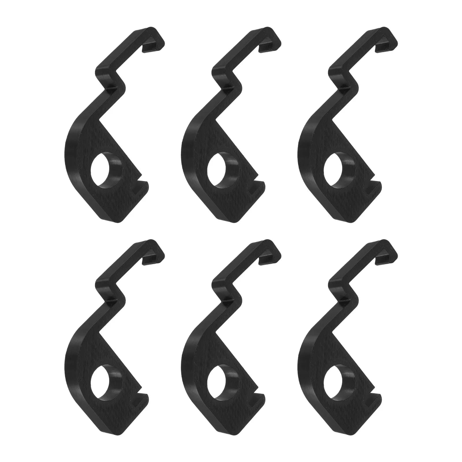 6Pcs Trash Can Ventilation Clip Black - Garbage Bin Airflow Spacer Holder for Odor Recycling Office Outdoor Use