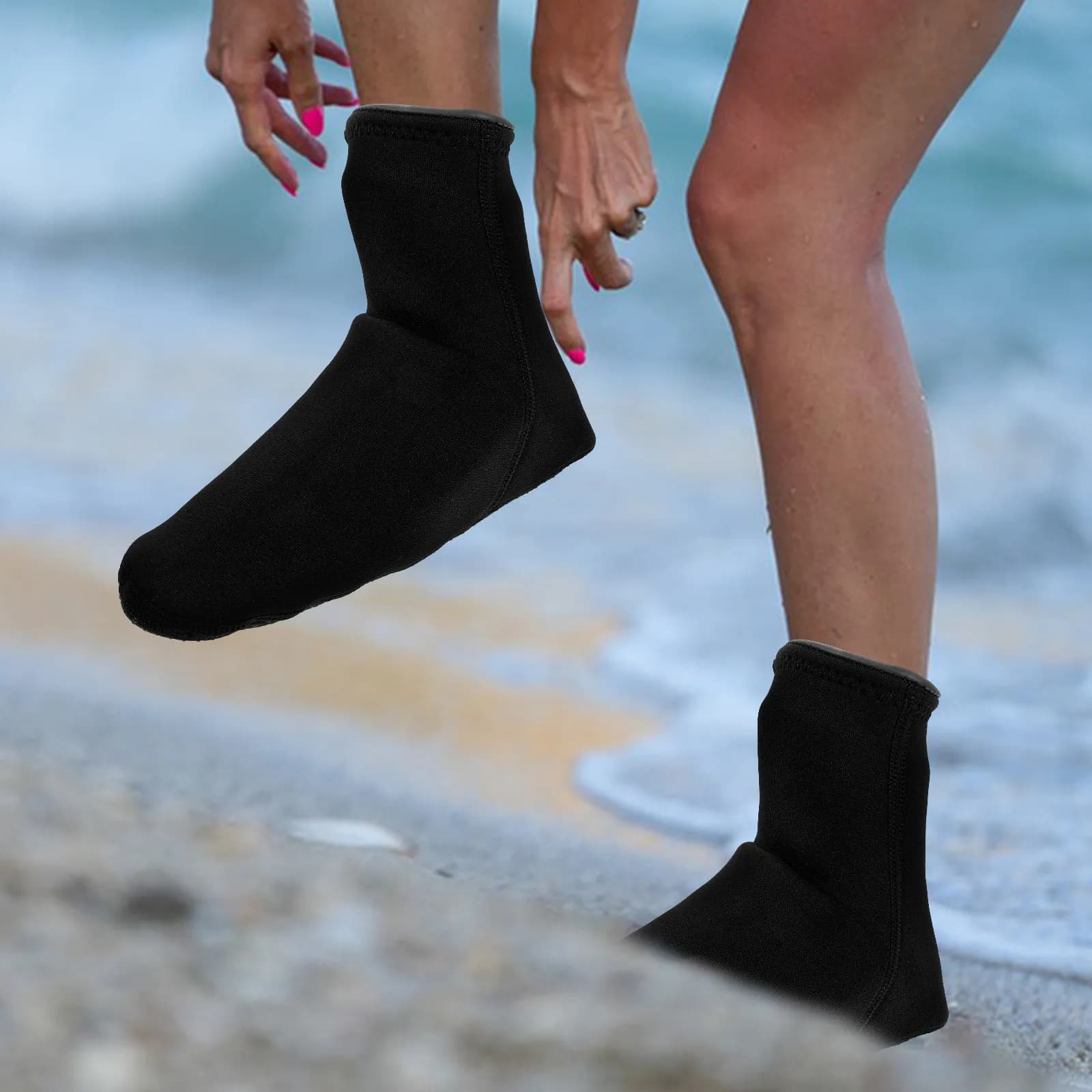 1Pair Comfortable Elastic Neoprene Swimming Socks for Diving Beach Volleyball Water Sports Winter Swimming Warm Keeping