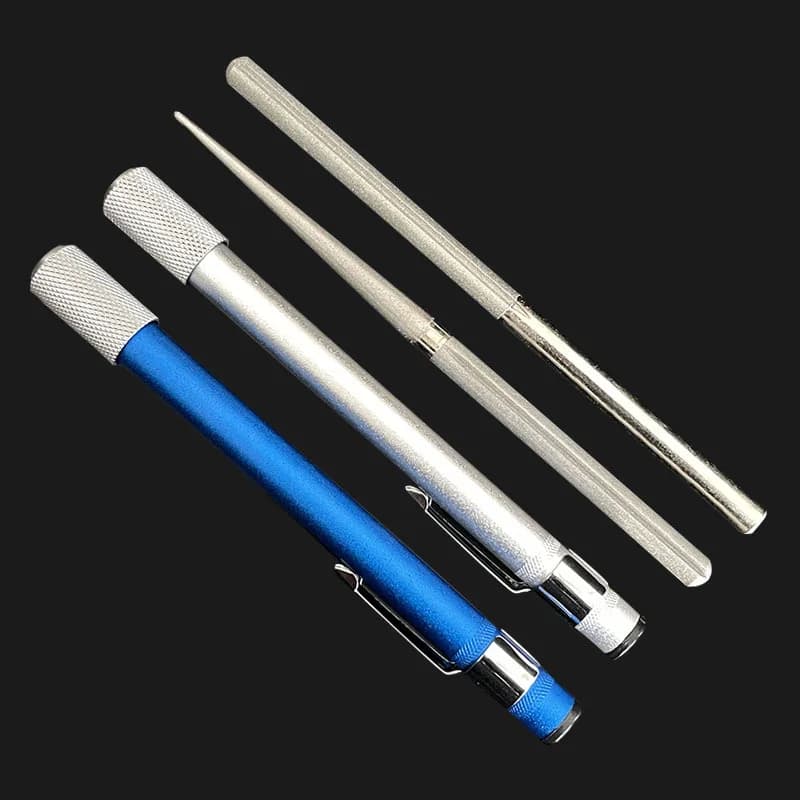 Four Hundred Mesh Fishing Hook Pen Sharpener Outdoor Diamond Shaped Knife Sharpener Tool