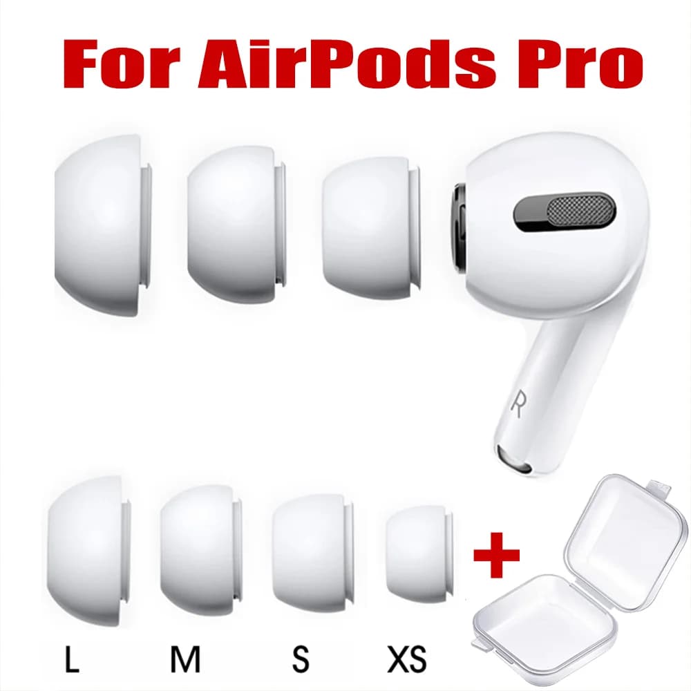 1-3 pairs of silicone earphones for Apple AirPods Pro 1 2 non-slip spare earphones earplugs for soft silicone ears