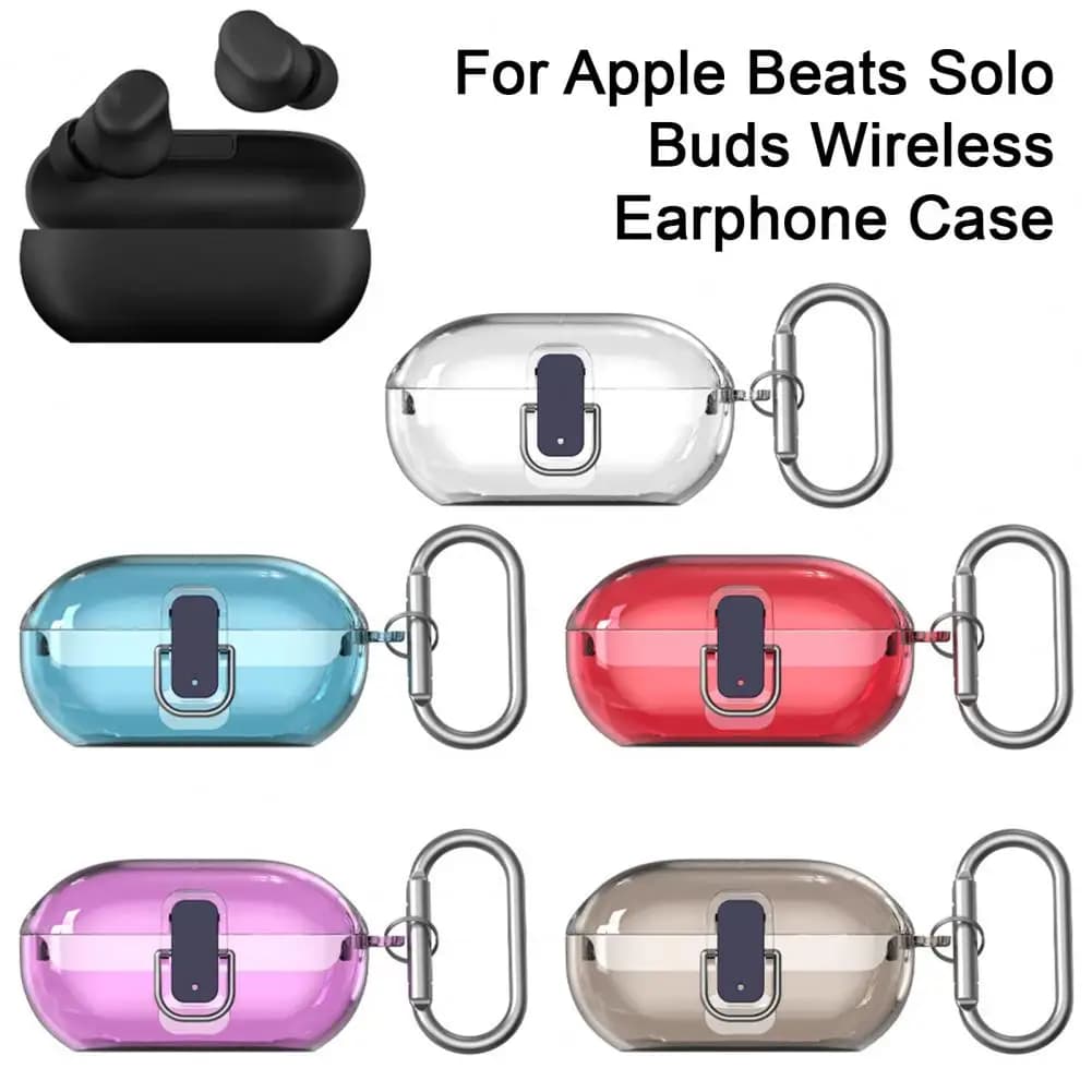 Protective case for earphones with lock Protective case for charging case for shockproof portable wireless earphones Transparent TPU protective case