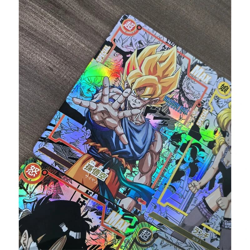 18Pcs/set Anime Dragon Ball Diy Color Flash Cards Son Goku Vegeta Iv Trunks Cell Yamcha Vegetto Burdock Collection Cards