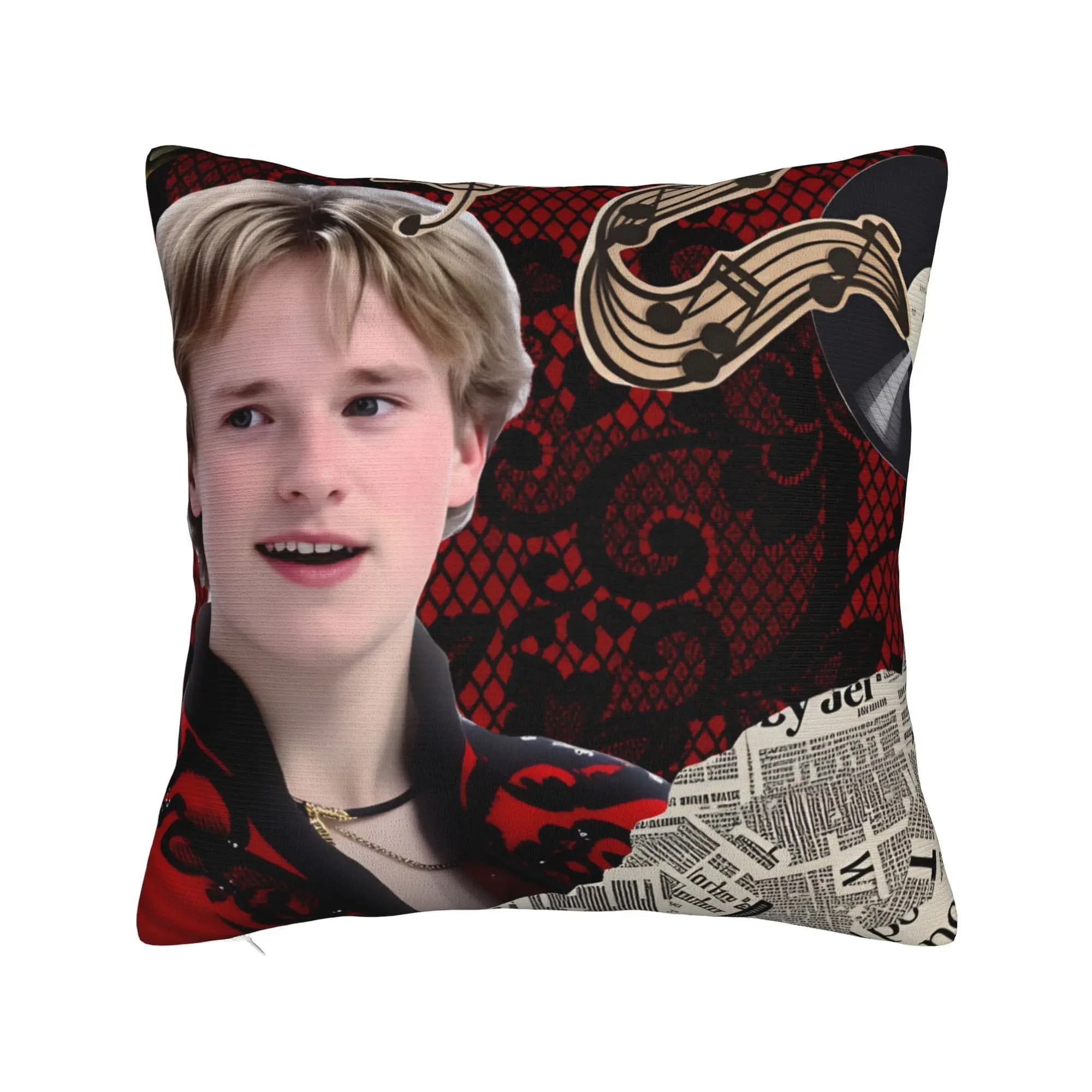 Ilia Malinin Pillow Cover Soft Cushion Cover Vintage Pillow Case For Living Room Chair