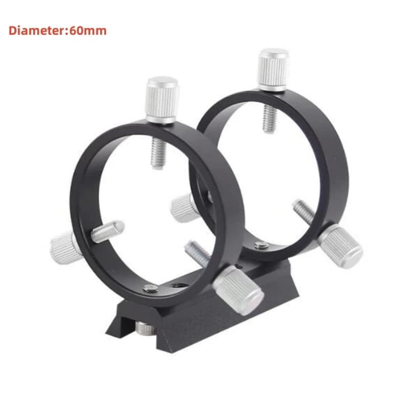 Agnicy 60mm Guide Ring Set Three Point Astronomical Photography Guide Ring 1PCS Plate + 2PCS Ring + 8PCS Screws