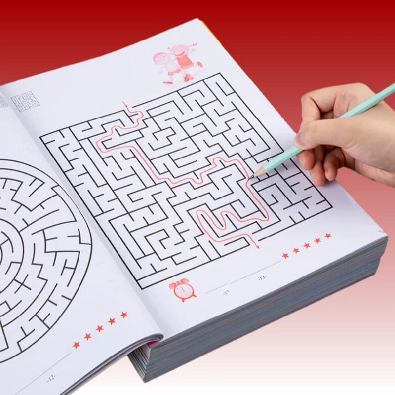 Giocattoli educativi per bambini, libri di giochi labirinto, esercizi di addestramento alla concentrazione, regali di Natale