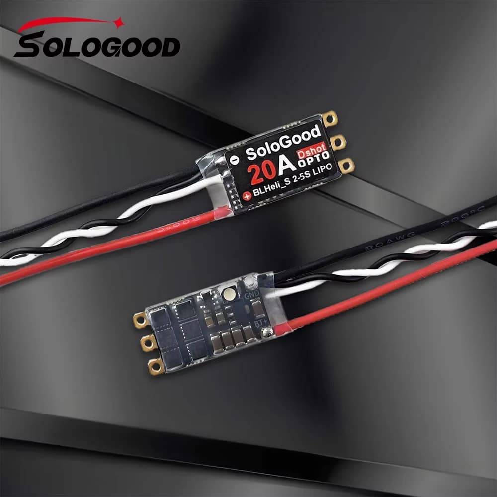 SoloGood BLHeli S 20A ESC DSHOT 20A ESC BLHeli S 2-5S speed regulator for FPV racing drones