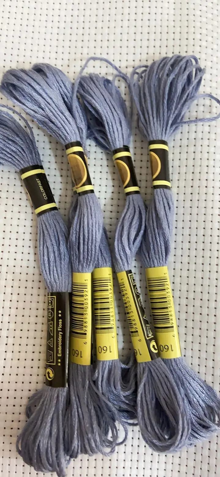 10 PZ/LOL Set Point Cross Wire Embroidery For Beginners FAI FROM TE 8 M Matassa No Repeats Rainbow DMC CODE 160