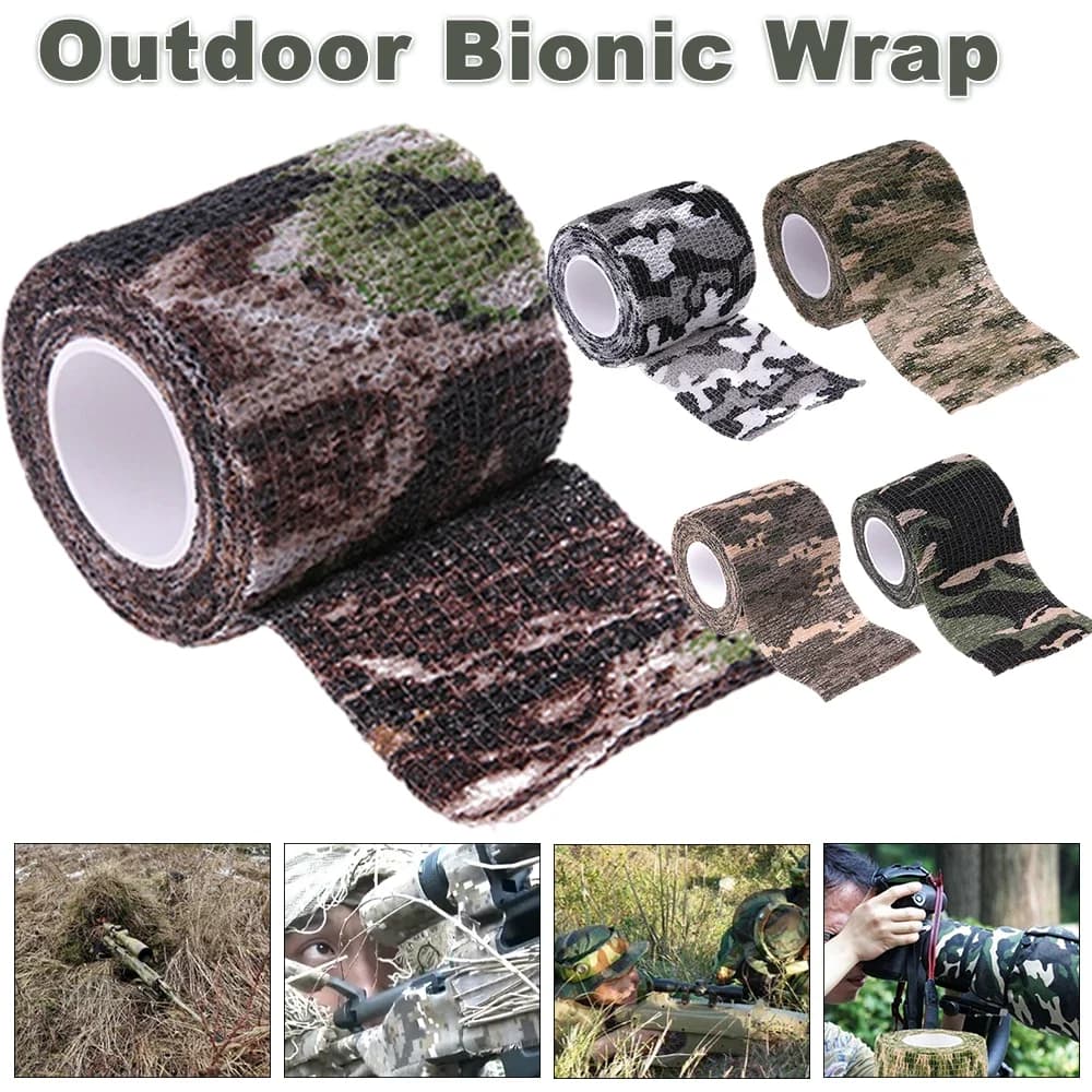 1-4 pezzi nastro invisibile mimetico nastro elastico avvolgente ginocchio dito caviglia benda atletica autoadesivo Sport Protector strumento da campeggio