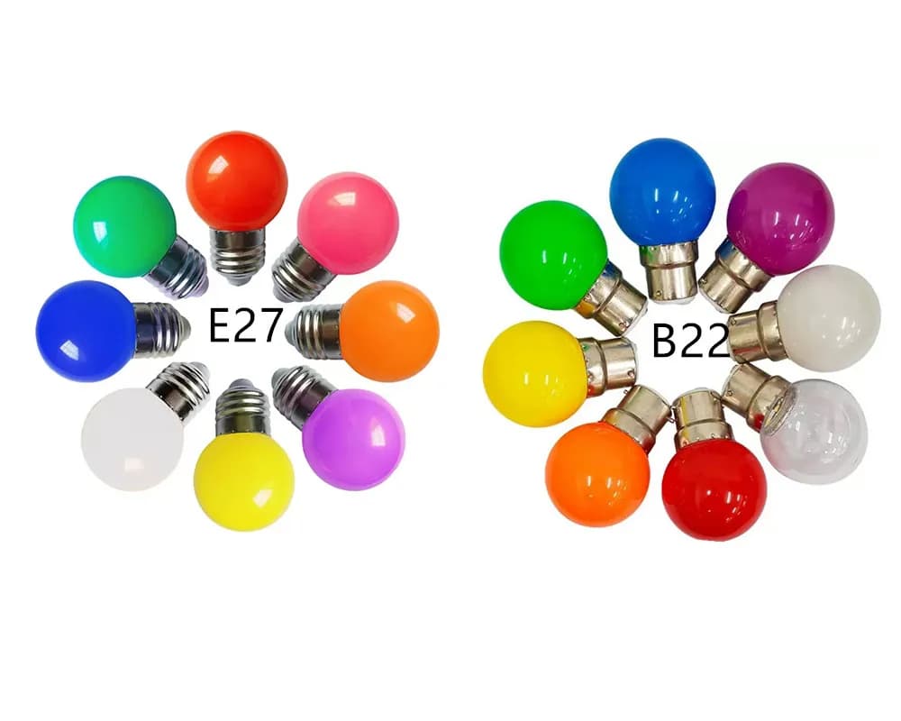 20PCS LED Più Nuovo Colorato E27 3W 220V Rosso Blu Verde Bianco Giallo Caldo RGB Blubs A Risparmio Energetico LED Palla da Golf Luce Lampada Globo