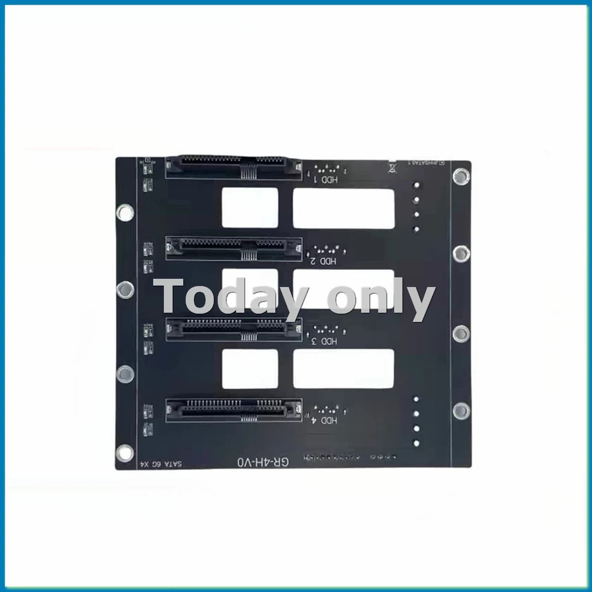 Scheda di Espansione NAS per Server con Adattatore SATA a 4 Dischi, Supporto per SSD/HDD SATA5.1 da 6Gbps, 2 X 4D-ABLL
