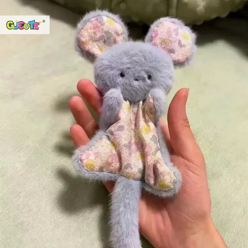 Giocattolo di peluche da tavolo per bambola animale del fumetto Super simpatico sacchetto di fagioli per topo cuscino da polso bambola antistress in peluche morbido e confortevole