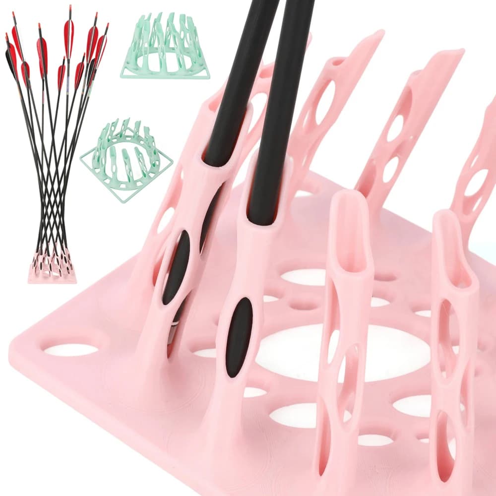 Portafrecce 3D Stampato in Plastica Leggera e Portatile con 12 Slot per Tiro con l'Arco e Pratica di Tiro al Bersaglio