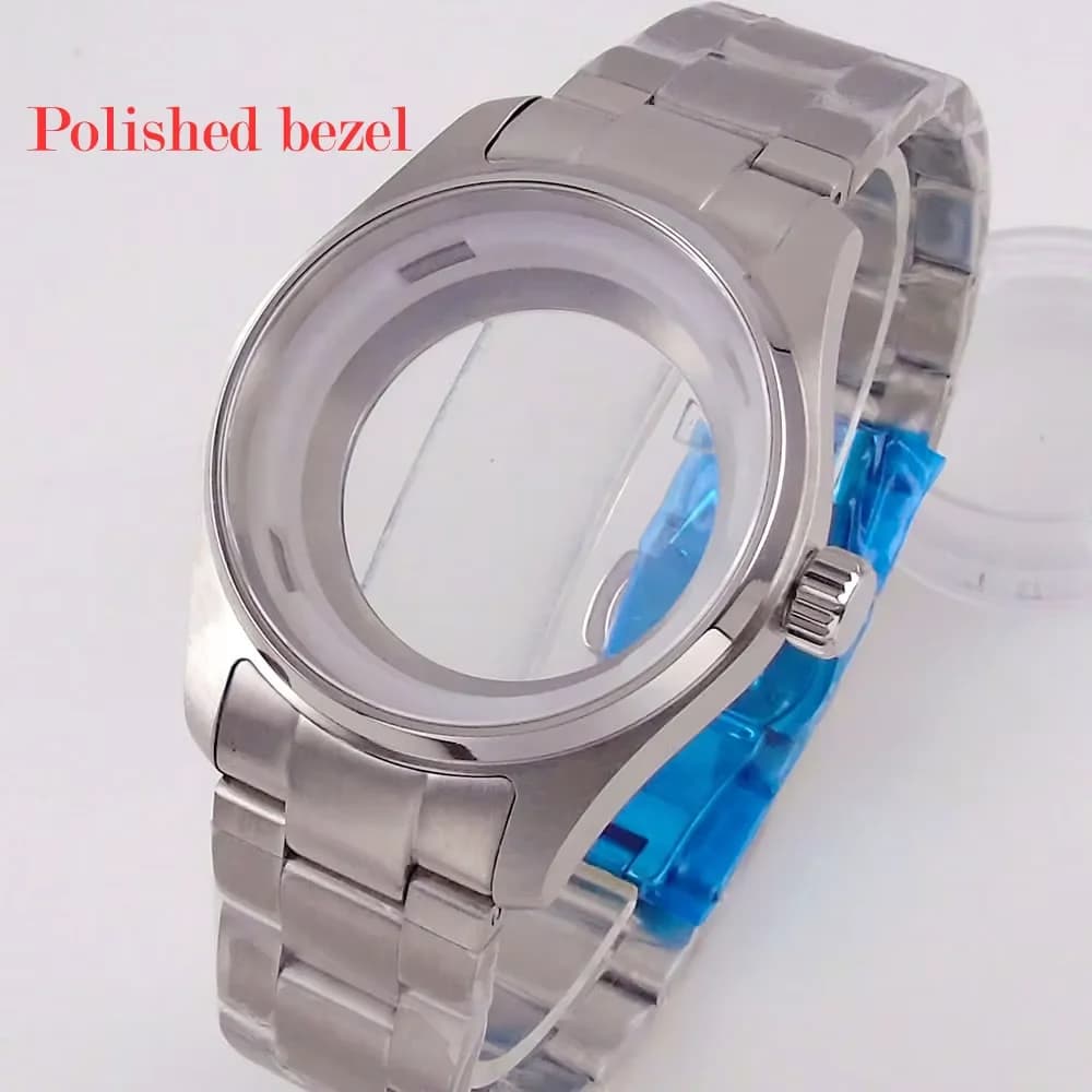 Tandorio 39mm Classic poilt lucid Diver watch case Fit NH34 NH35 NH36 ETA 2824 PT5000 Movement Watch man 20ATM Sapphire crystal