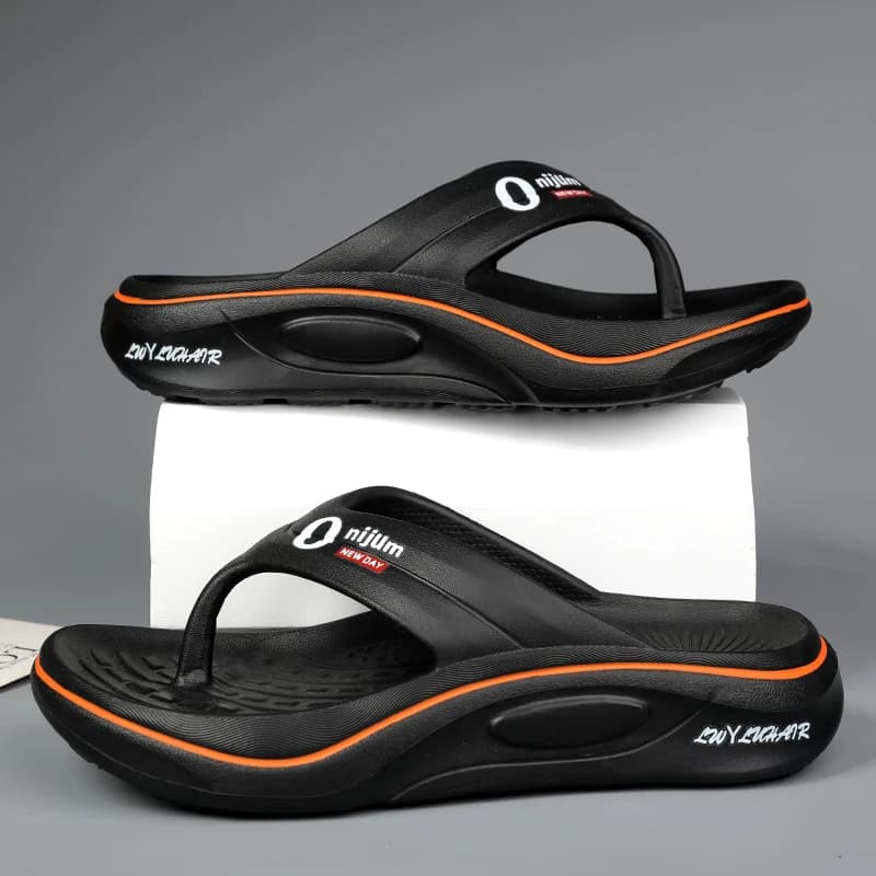 Men High Quality EVA Flip Flops Lightweight Soft Non Slip Summer Beach Bathroom Outdoor Sandals