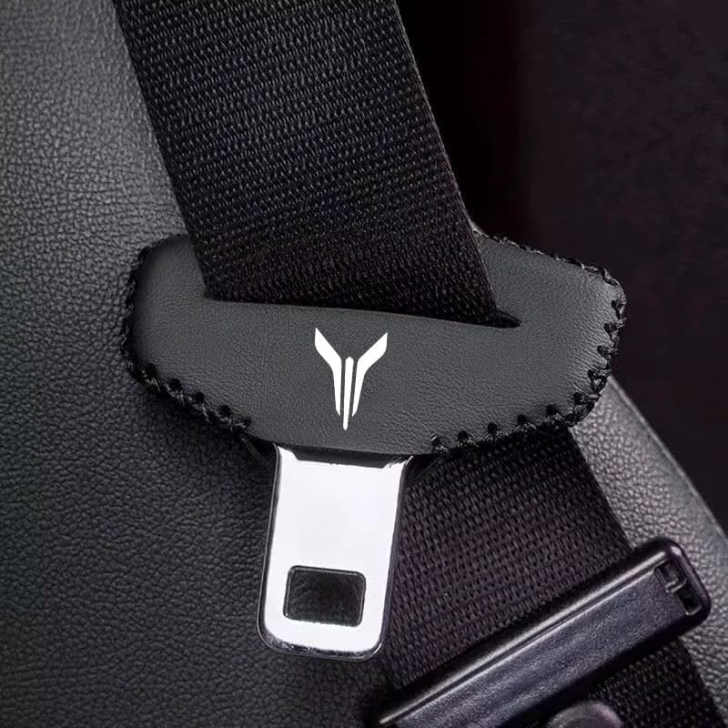 2 piece PU Leather Car Safety Belt Protective Case for Dongfeng Voyah