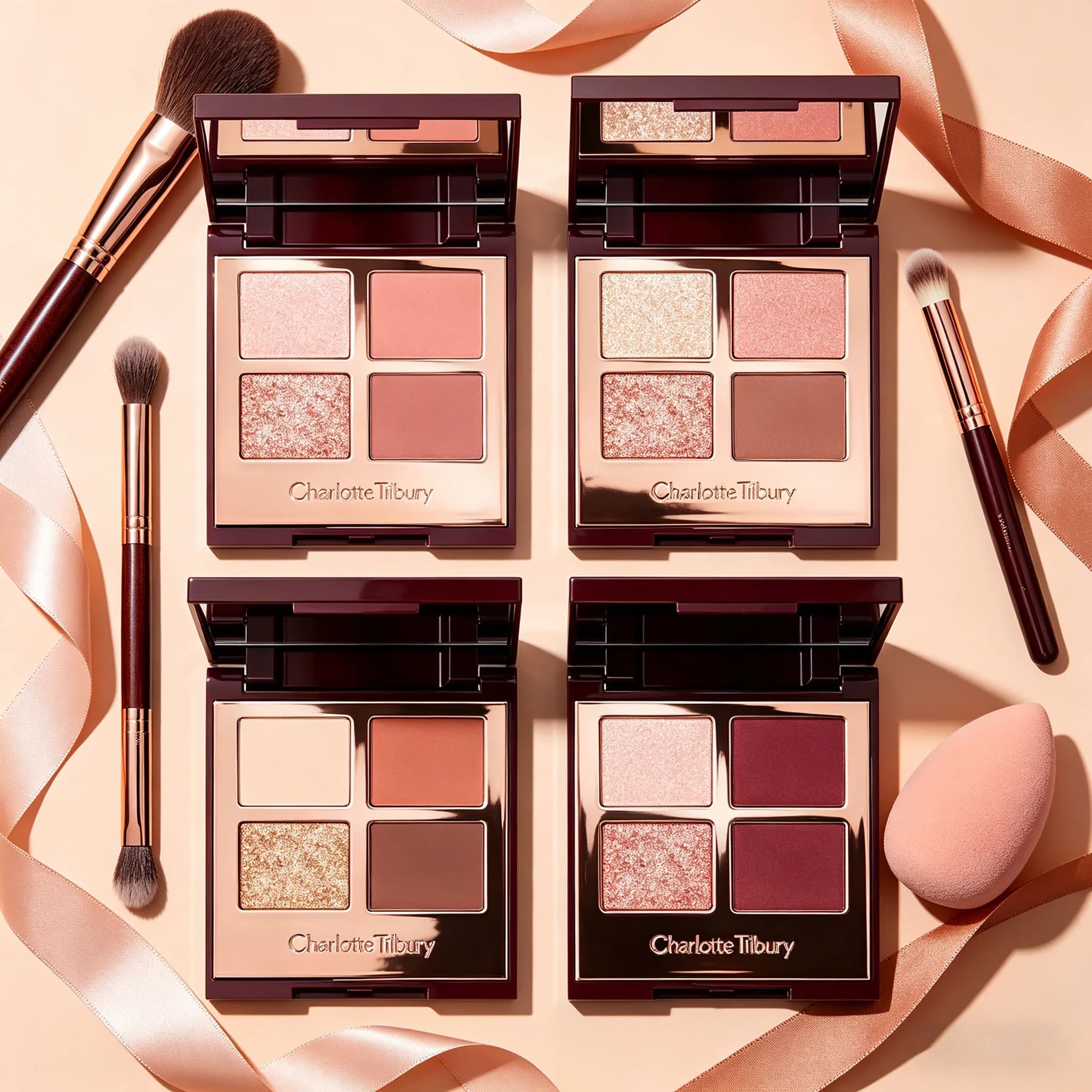 Palette Ombretti di Lusso CT Brand Highlight Shadow Quattro Colori Sei Colori per Molteplici Usi Adatta a Vari Trucchi