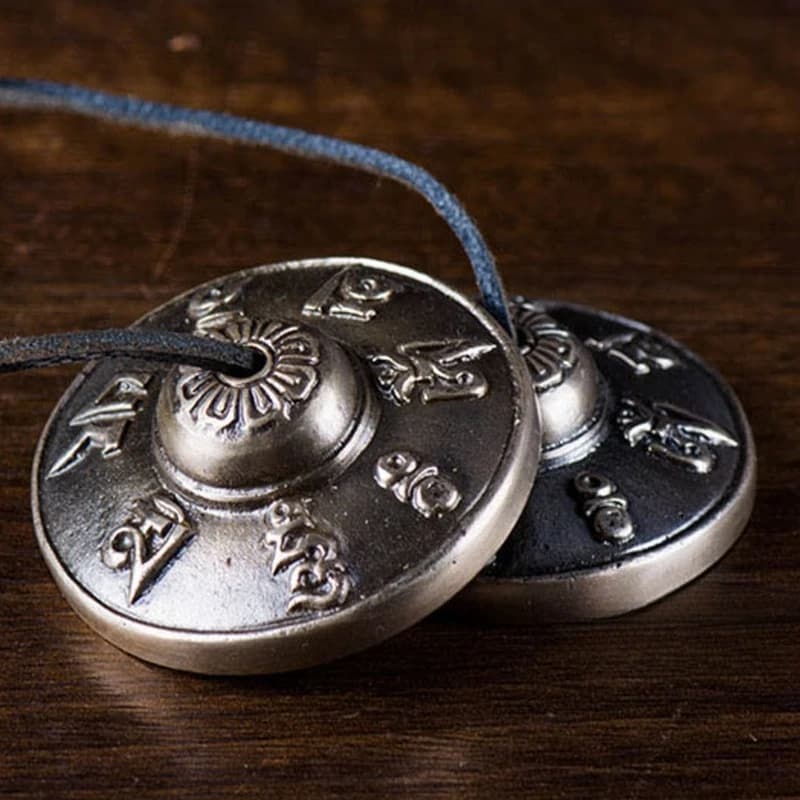 Nepal Handmade Tinkle Bell Brass Meditation Hand Bells Sound Healing Children Orff Tibetan Bell Buddhism Copper Bells Instrument
