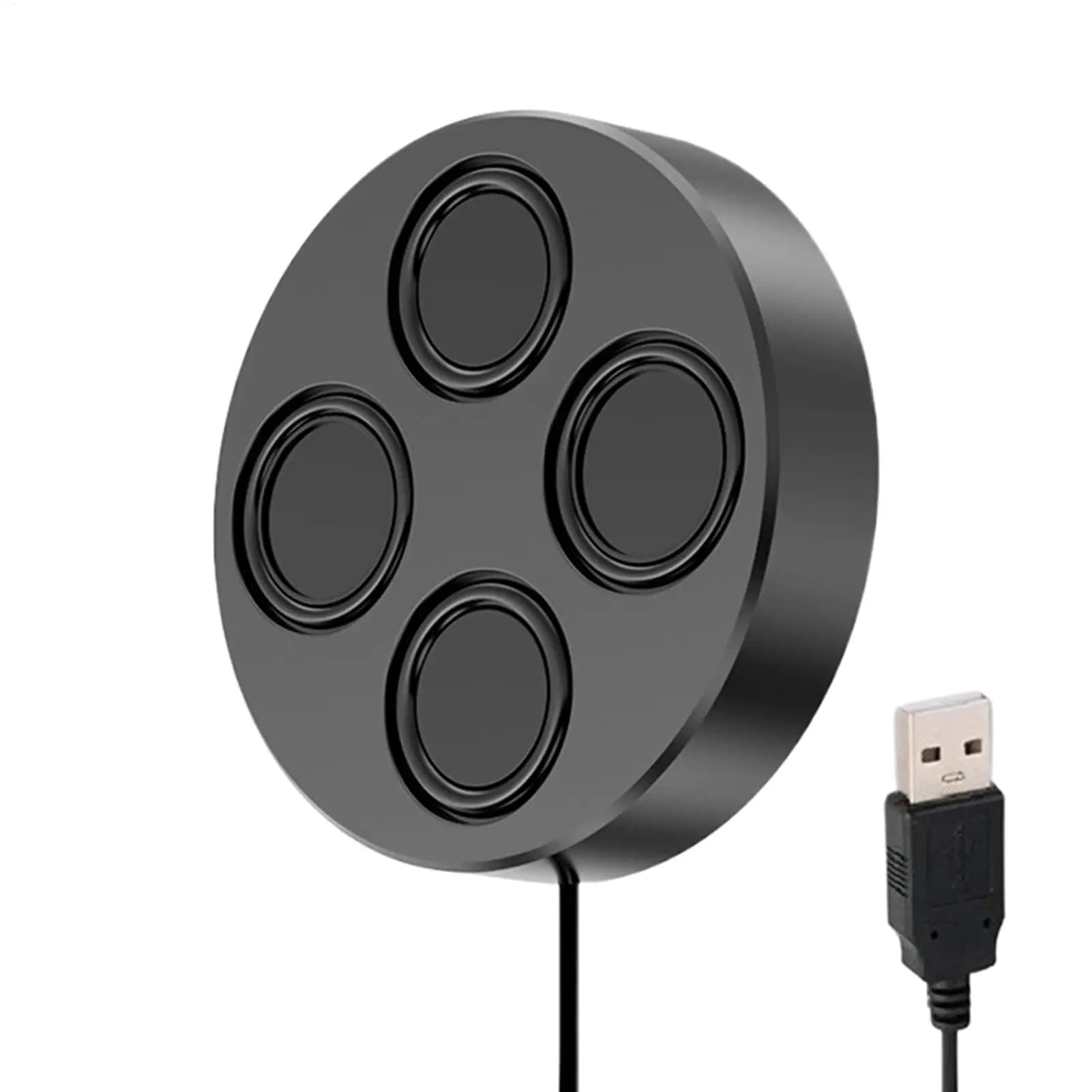 Magnetic Speaker USB Audio Card Audio Desktop Speaker for Audio Computers Universal High Volume Heavy Low Speaker Blue