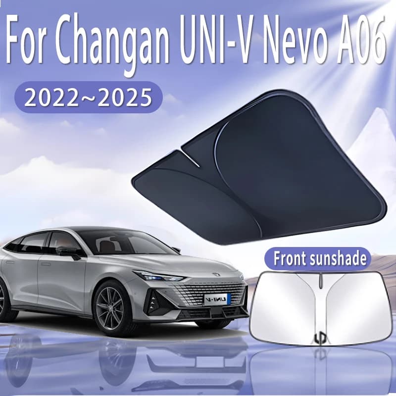 Car Sun Visor For Changan UNI-V Nevo A06 2022~2025 2023 2024 Front Windshield Sunshade Heat Insulation Summer Auto Accessories
