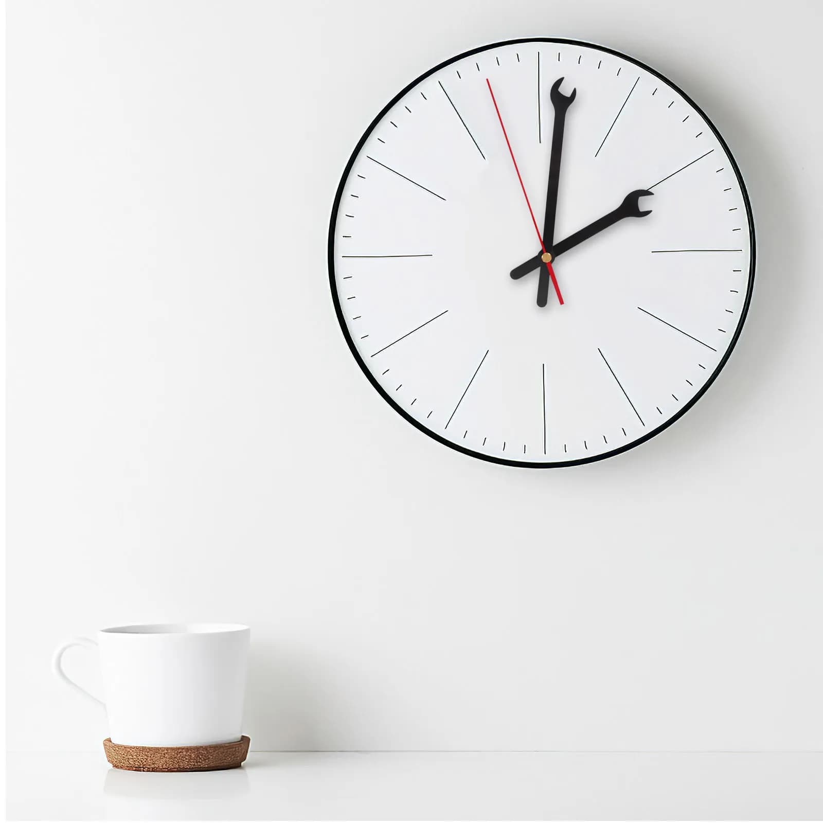 1Set DIY Wall Clock Movement Silent Quartz Mechanism Non-Ticking Clock Hands Replacement Kit Home Office School